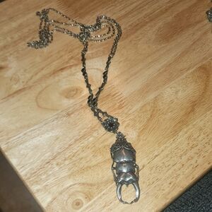 RARE Martha Rotten beetle necklace